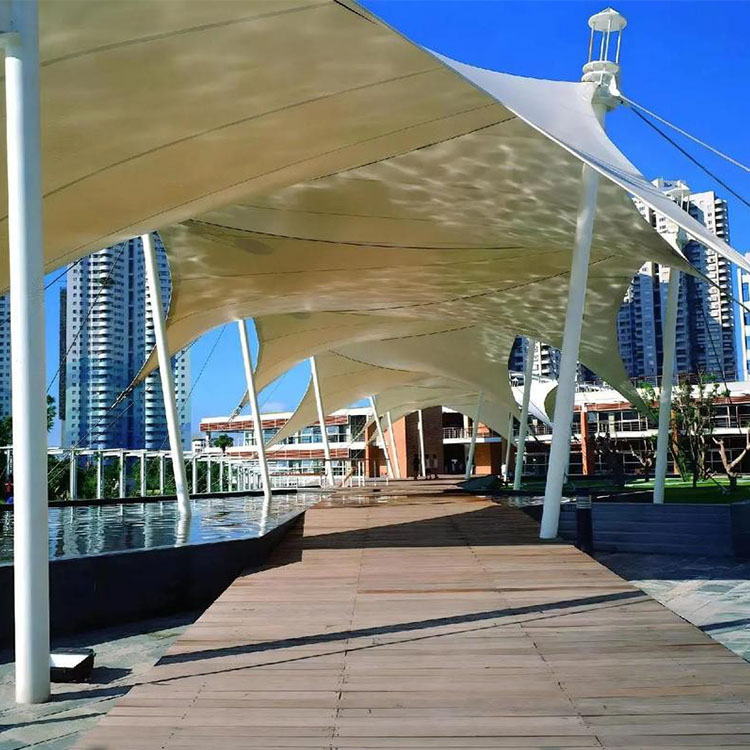 梁山县膜结构景观棚