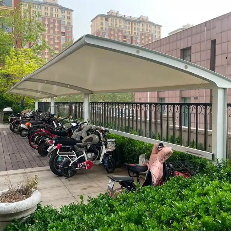 梁山县膜结构电动车棚